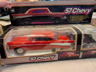 57 CHEVY REMOTE CONTROL 1:18 Scale RC Car by New Bright Made in Hong Kong 1988 - Image 1 of 4