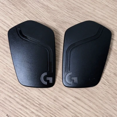 Side panels ONLY Logitech G935 G933 G635 G633 headset black plates covers pair - Image 1 of 4