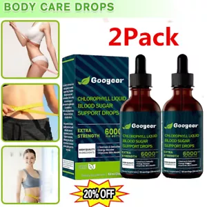 2 PIEZAS Best Naturals Gotas Líquidas de Clorofila Líquido de Apoyo para Azúcar en la Sangre - 59 ml~ - Imagen 1 de 11