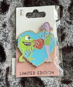 Disney Pin DEC Employee Center Pixar Heart Monsters Inc. Mike & Celia Valentine - Picture 1 of 2