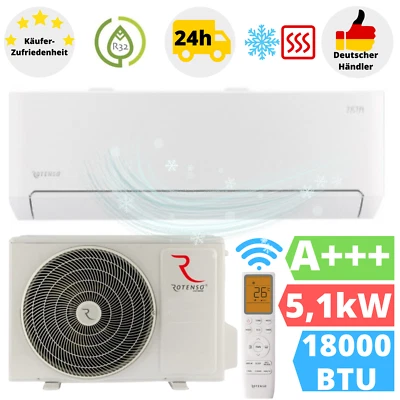 Rotenso Teta Klimaanlage 18000BTU Klimagerät Ionisator Klima WLAN 5,1 kW - Bild 1 von 4