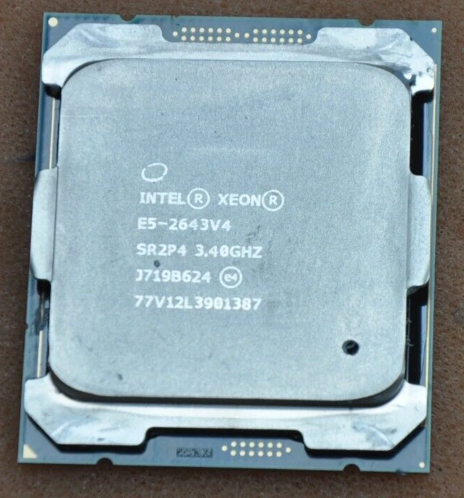 Процессор Intel E5-2643 V4 3,40 ГГц 6-ядерный 12 потоков Xeon SR2P4 Turbo 3,70 ГГц 135 Вт - Изображение 1 из 1