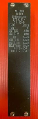 ANTENNA FILTER S-4-13503 P/O RT-524/VRC & RT-246 MILITARY RADIO FOR JEEP HUMVEE  - Image 1 of 4