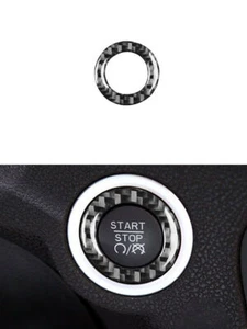 Carbon Fiber Start Power Button Inner Ring Trim For Dodge Challenger 2015-2020 - Imagen 1 de 11