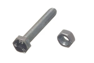 500 X Hex Bolts Set Screw 4.8 Grade M6 40mm BZP Zinc Plated | Onestopdiy New - Picture 1 of 1
