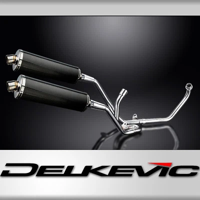 Silenciadores de escape ovalados de fibra de carbono completos Suzuki SV650 2-2 18" 98 99 00 01 02 Foto 1 de 2