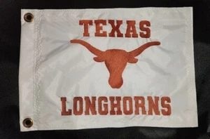 TEXAS LONGHORNS Custom Safety Whip Flag - UTV, BOAT, JEEP - 13"x22" - Picture 1 of 5