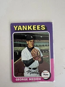 George "Doc" Medich New York Yankees 1975 Topps #426 - Picture 1 of 2