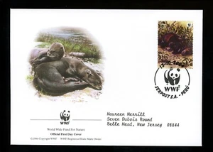 Postal History Peru #1433a-d FDC SET OF 4 WWF Nutria 2004 World Wildlife - Picture 1 of 8
