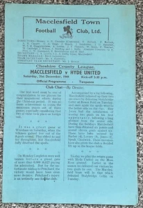 Macclesfield Town v Hyde United (Cheshire County League) 1949/50 - Picture 1 of 5