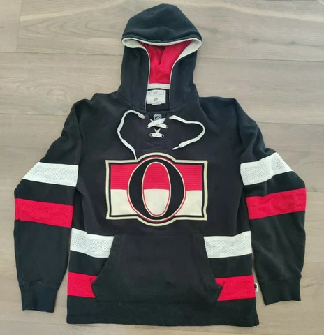 CCM Ottawa Senators Jersey Hoodie Size S Cover