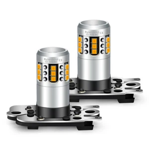 PH16W 2020 21 LED Ampoule Voiture Indicateur Lumière De Frein 10-30V Blanc Chaud - Imagen 1 de 11