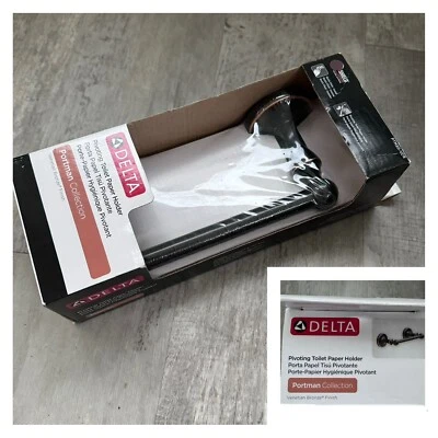 Delta Portman Pivoting Toilet Paper Holder in Venetian Bronze w/ Copper Reveal - Image 1 of 4