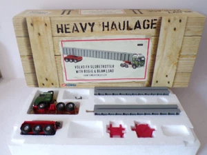 CORGI CC12422 TRANSPORTE PESADO VOLVO FH TROTAMUNDOS CON BOGIE Y VIGA COMO NUEVO EN CAJA - Imagen 1 de 10