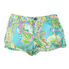 Lilly Pulitzer Girls Shorley Blue Double Trouble Mini Callahan Shorts 14