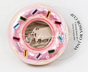 Bath & Body Works Pink Donut Auto Dufttragbar Duft Halter Lüftung Visier Clip - Bild 1 von 4