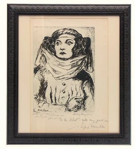 Henry Rayner (1902-1957) 1940s PORTRAIT of DAME SYBIL THORNDIKE Theatre Interest - Picture 1 of 5