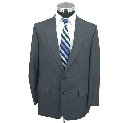 Traje De Colección John Weitz Palm Beach 2 Piezas Para Hombre 44 Gris Pantalones 34x29 Rayas Foto 1 de 4