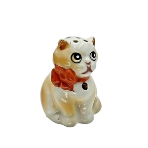 Salero y pimentero japonés vintage de cerámica para gatos - 2" coleccionable en Japón - Imagen 1 de 7