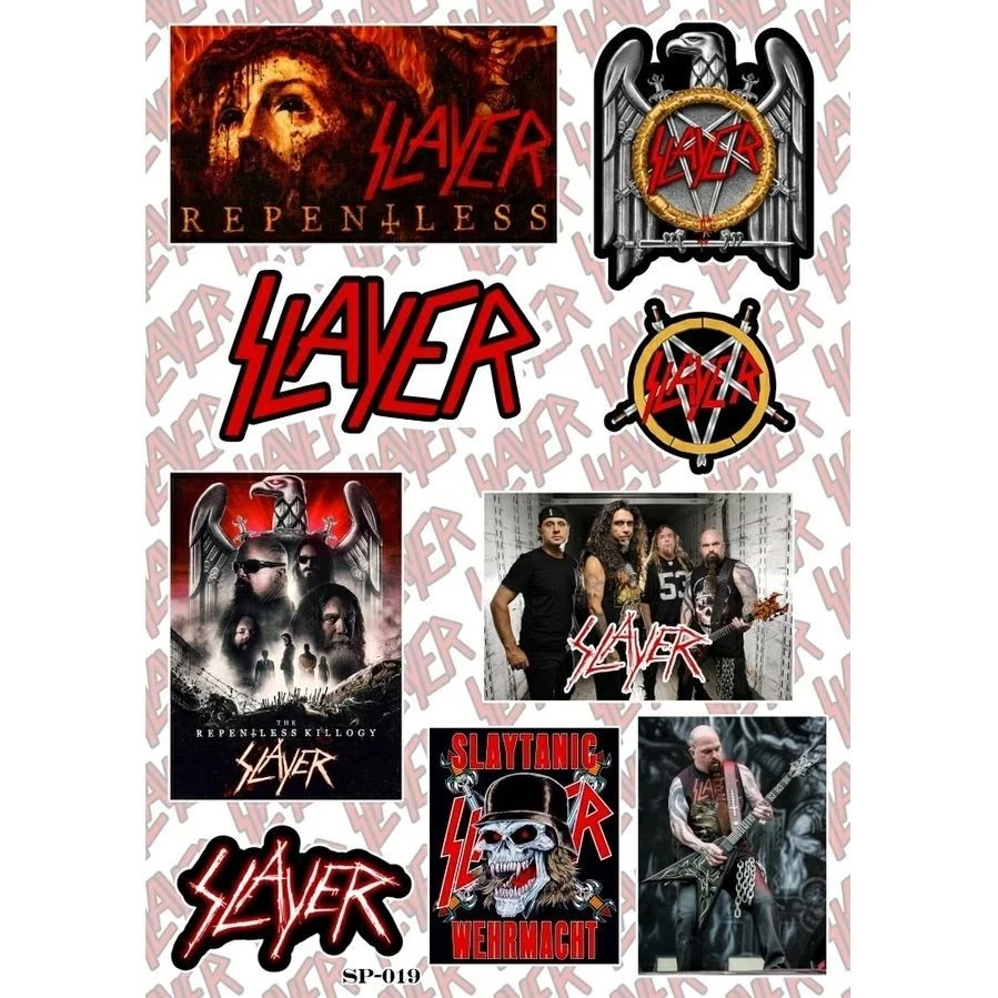 Paquete de pegatinas American Thrash Metal Band | Logo de la Wehrmacht Slaytanic arrepentido Foto 1 de 1