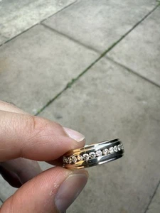 2.3ct Mens Diamond Full Eternity Ring Ring Size Z Natural Diamonds 9ct 11grams - Picture 1 of 5