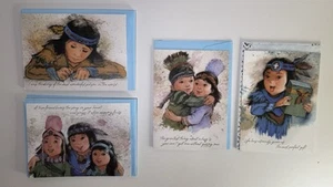 St. Labre Indianerschule Konvolut 9 Grußkarten mit Umschlägen Freundschaft - Bild 1 von 5