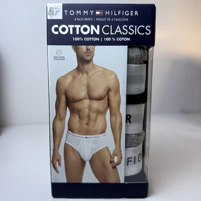 4 calzoncillos clásicos Tommy Hilfiger para hombre M de algodón negro gris NUEVO Foto 1 de 3