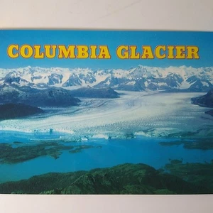 Alaska Spectacular Aerial View Of Columbia Glacier Continental Postcard - Picture 1 of 3