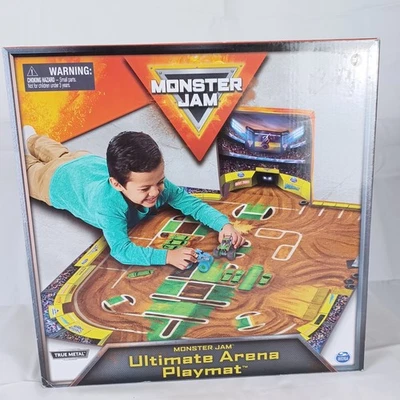 Monster Jam Ultimate Arena Playmat & Storage with 2 Exclusive Monster Trucks NEW - Image 1 of 4