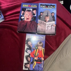 Home Alone 1, 2, & 3 VHS Movie Lot (1991, 1992, 1997) Macauley Culkin Trilogy - Picture 1 of 12