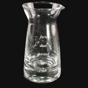 Mini Beaker Carafe Marked Forte Duet Spirited Level and Fresh - Picture 1 of 7