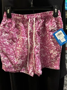 Columbia PFG Womans xs Clearwater Shores Water Shorts NWT Hawaiian Print pink  - Picture 1 of 2