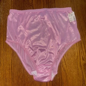 Vintage Union Made Pink Granny Panties Size 12 100% Nylon New Old Stock W/Tags - Picture 1 of 7