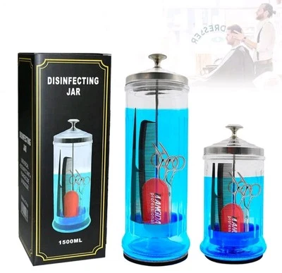 BARBICIDA, tarro de vidrio desinfectante   Foto 1 de 4