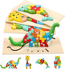 Holzpuzzle Für Kleinkinder Von 1-3 Jahren, Montessori-Spielzeug Für Kinder Ab 2 