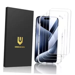 Shatterproof Tempered Glass Screen Protector for iPhone 15 Pro Max-6.7 Inch - Picture 1 of 7