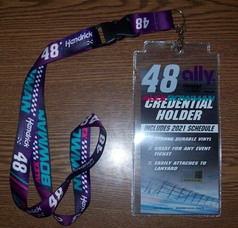 ALEX BOWMAN #48 ALLY LANYARD & CREDENTIAL HOLDER BRAND NEW!! - Image 1 of 1