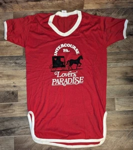 VERY RARE VINTAGE INTERCOURSE PENNSYLVANIA PA LOVERS' PARADISE ONE SIZE WOMEN'S - Picture 1 of 3