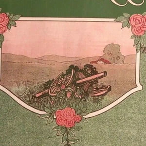 Vintage WWI Sheet Music "Roses of Lorraine" (Broken Cannon in Meadow) - Picture 1 of 3