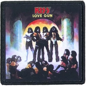 OFFICIAL LICENSED - KISS - LOVE GUN IRON/SEW-ON PATCH ROCK SIMMONS - Afbeelding 1 van 1