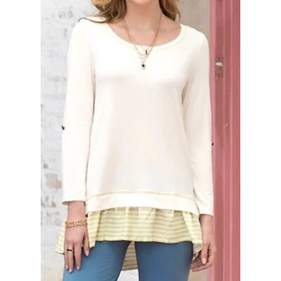 Túnica Matilda Jane Top Talla Mediana Pull Over Volantes Dobladillo en Capas Foto 1 de 4