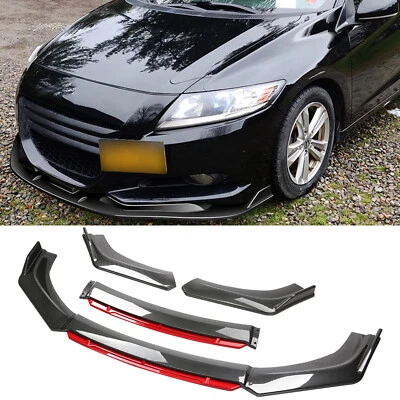 Kit de carrocería divisor debajo de la barbilla parachoques delantero aspecto carbono para Honda CR-Z Foto 1 de 4