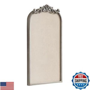 Pinboard arco Kate y Laurel Arendahl, 13 x 25, plateado, enmarcado arqueado ornamentado - Imagen 1 de 5