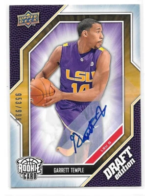 2009-10 Upper Deck Draft Edition Basketball Autographs #6 Garrett Temple /999 - Image 1 of 2