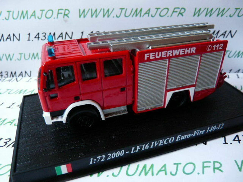 JUMAJO PDP72 1/72 DEL PRADO Pompiers du Monde : LF16 IVECO Euro-Fire 140-12