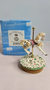 Carrusel Caballo con Flores Nuestra América Vela Tarro Topper Verano Divertido Memoria! - Imagen 1 de 13