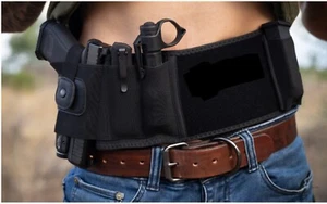 AZ TACTICAL Laser Fit Edition - Belly Band Holster for Concealed Carry- Black  - Picture 1 of 5