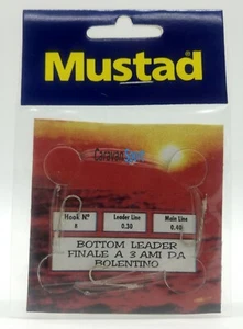 FINALE A 3 AMI DA BOLENTINO MUSTAD PESCA TERMINALE MONTATURA BARCA MARE 2315 - Imagen 1 de 2