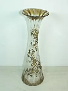 Enameled Art Glass Vase 14" tall fantastic condition. - Picture 1 of 18