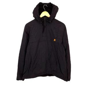 CARHARTT NIMBUS PULLOVER Mujer Anorak Chaqueta Talla L Cortavientos Negro Nylon - Imagen 1 de 9